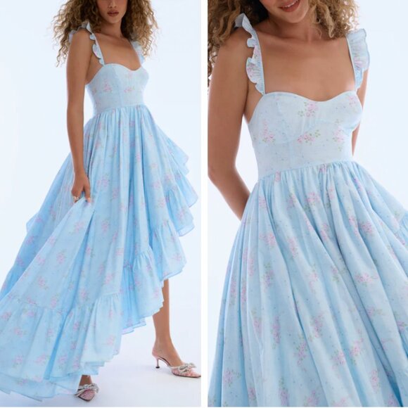 Selkie Dresses & Skirts - Selkie Legs For Days South Of France Midi Dress Gown Floral Cotton XSmall